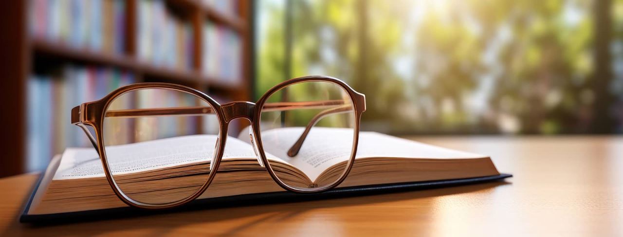 pair-eyeglasses-with-bookshelf