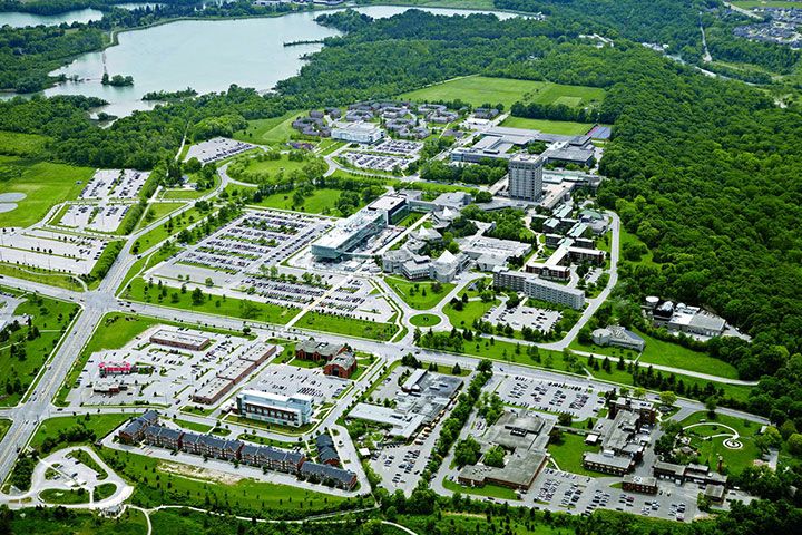 Aerial Campus View Brock Üniversitesi